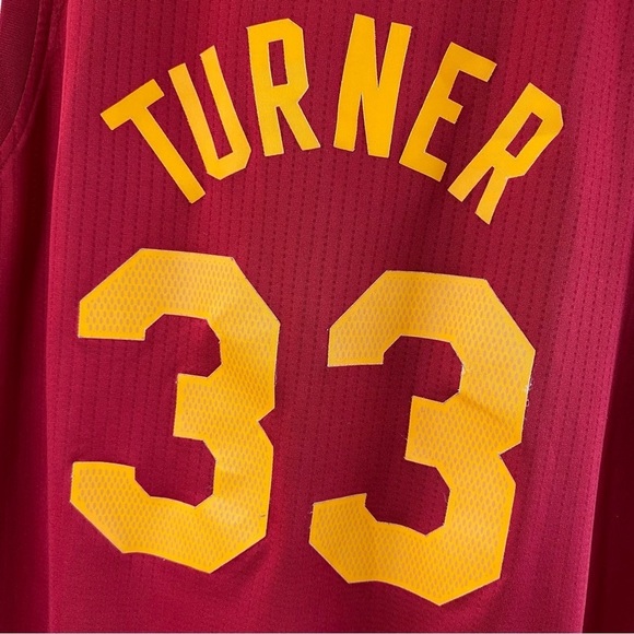 ADIDAS Myles Turner Hickory Indiana Pacers Jersey HWC Nights Swingman Maroon - Picture 7 of 11
